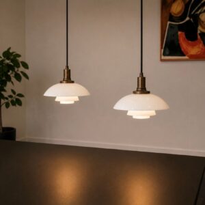 ph2/1 lampe sæt, fatning er bruneret messing