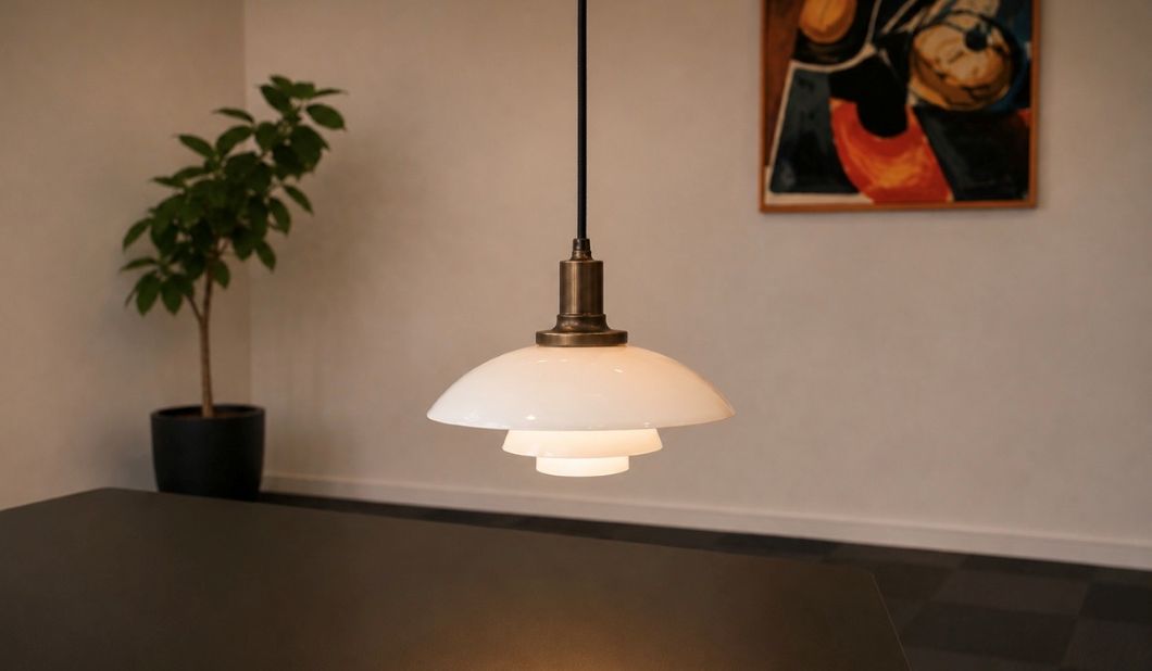 ph2/1 lampe sæt, fatning er bruneret messing