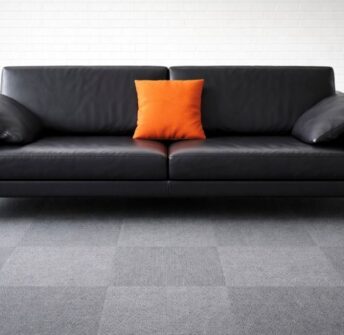 Nielaus Handy sofa sort, 3 Personers læder sofa