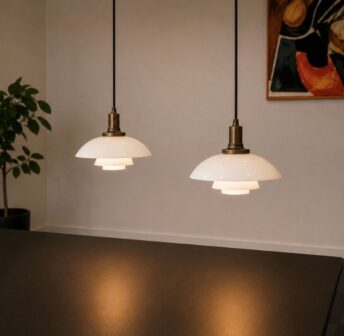 ph2/1 lampe sæt, fatning er bruneret messing